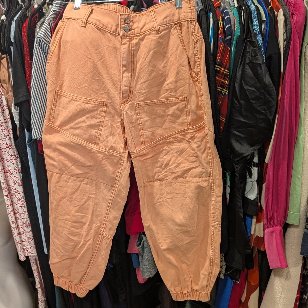 BDG Peach Cargo-Style Jogger Pants